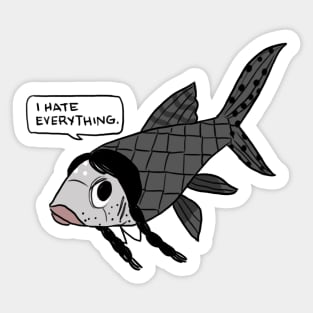 On Wednesdays we hate everything Sticker